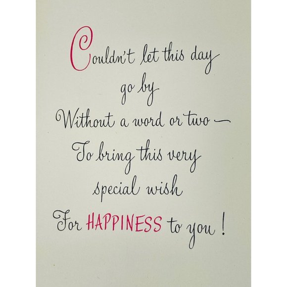 Vintage Greeting Card Hello And Best Wishes Amalgamated Lithographers W Glitter - Picture 4 of 10